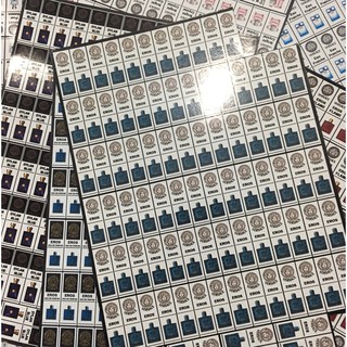 combo 20c tem dán chai chiết các loại (Vỏ chiết nước hoa/Ống chiết nước hoa/Chai chiết nước hoa/ Tem/Nhãn)