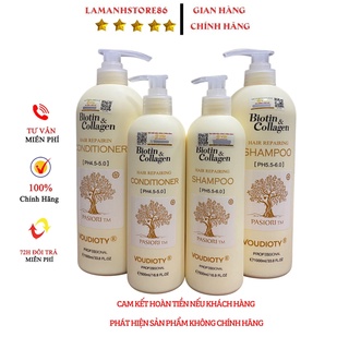 CẶP DẦU GỘI BIOTIN & COLAGEN VOUDIOTY 2020 SIÊU MỀM MƯỢT