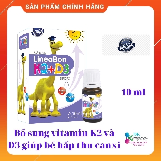 [ Kèm Quà tặng] LineaBon K2+D3 - Bổ sung vitamin K2, D3. Tăng cường hấp thu canxi tối đa (Lọ 10ml)