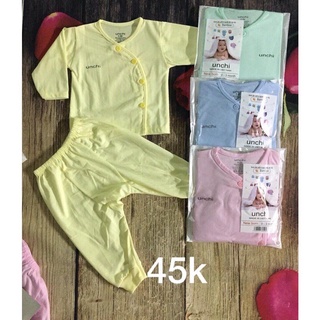 Bộ dài unchi cúc chéo cotton cao cấp