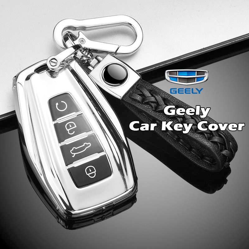 Geely Coolray Key Cover Okavango KeyChain Fob Case Holder Ring Geely Key Case Coolray Okavango phụ k