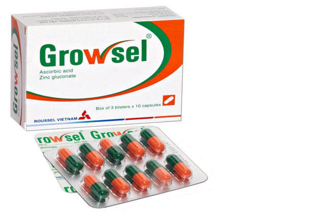 Growsel thuốc bổ sung vitamin C và kẽm