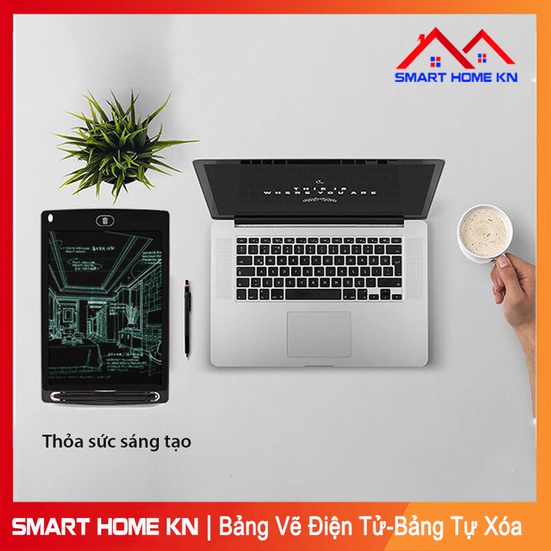 [Mã LIFEXANH03 giảm 10% đơn 500K] Bảng vẽ điện tử thông minh tự xóa cho bé bảng viết led dạ quang -Smart Home KN