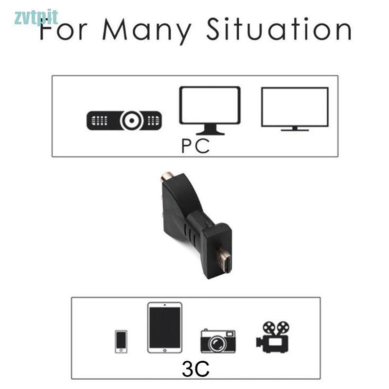 [ZVT] AV Digital Signal 1080p HDMI To VGA Adapter HDMI To AV RCA Video Audio Cable  PT