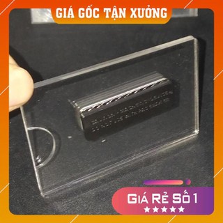 [Mica Việt Nam] [Giá Gốc Tận Xưởng] Bộ 10 thẻ tên mica đeo ngực nam châm cỡ lớn
