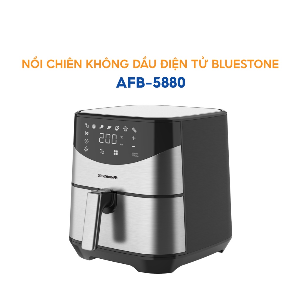 Nồi chiên không dầu điện tử 5.5L BlueStone AFB-5880