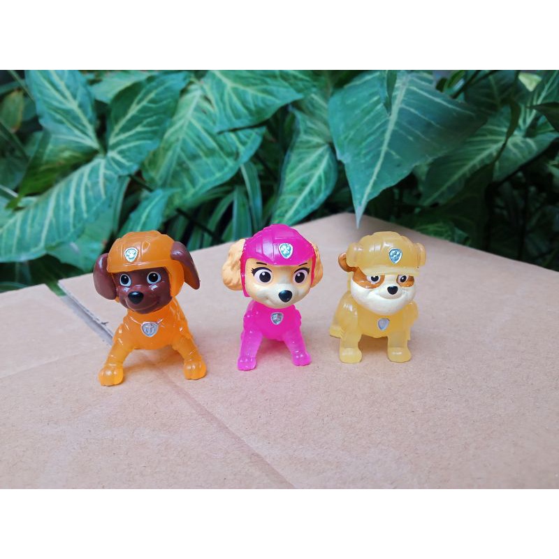 Set 6 chó cứu hộ pawpatrol mini The Movies (phát sáng flash)