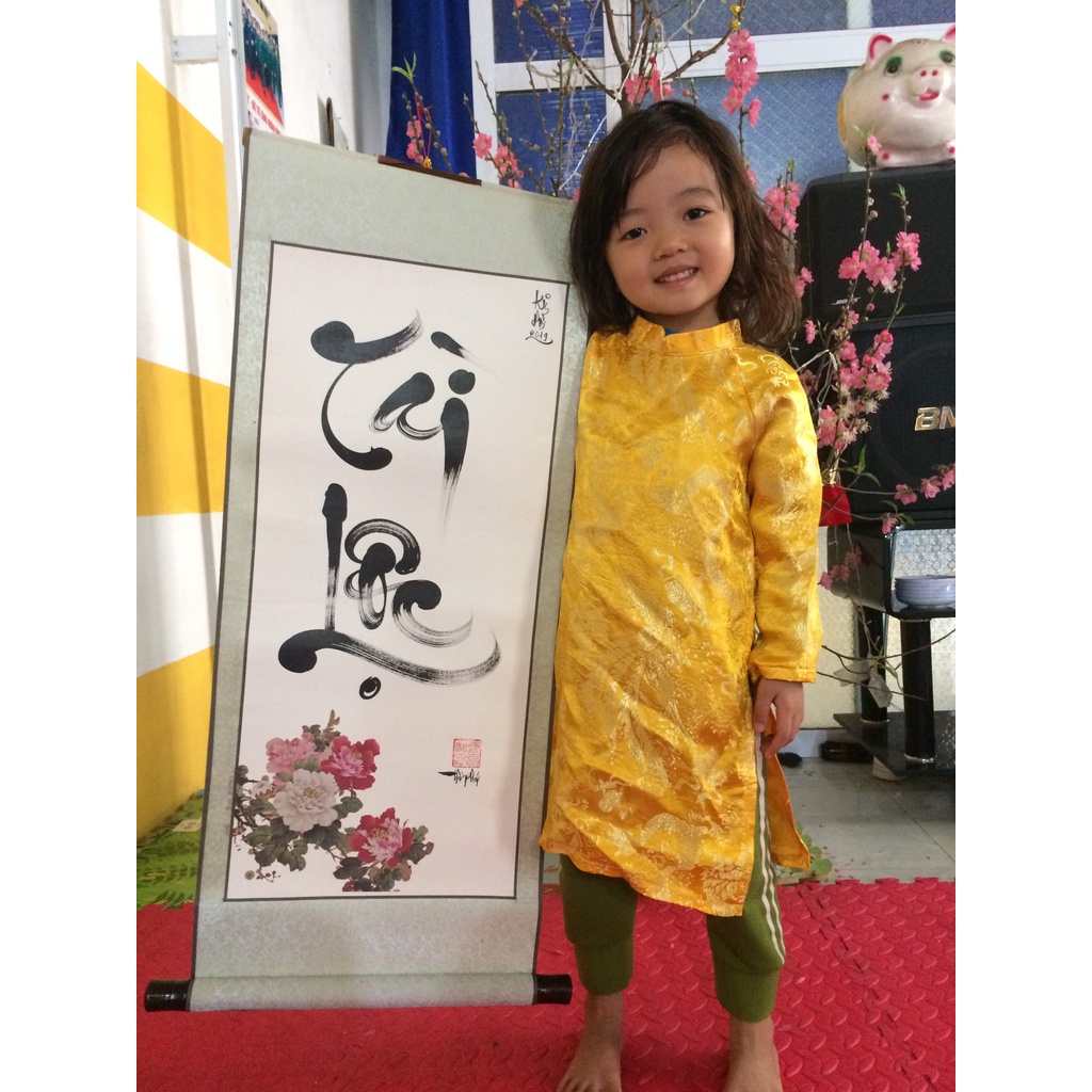 Chữ thư pháp tết bình an, thư pháp Việt chữ Phúc - Lộc - Thọ, thư pháp theo tên chất liệu đẹp, mẫu mã đa dạng