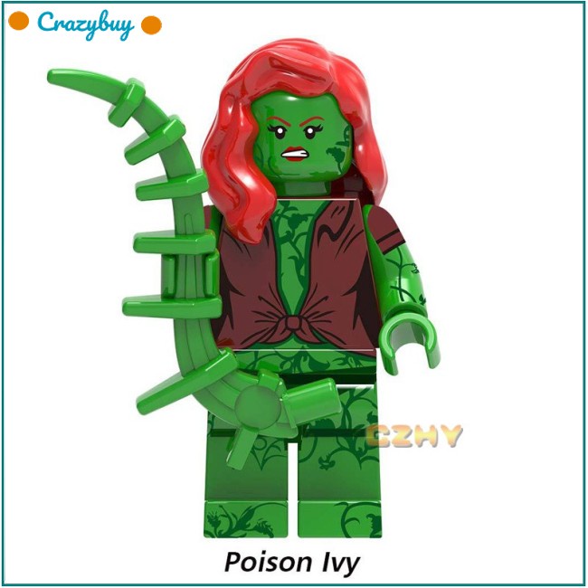 CR DC Comics Mini Figure Batman Lego Minifigures Joker Scarecrow Penguin Bricks Toys X0227