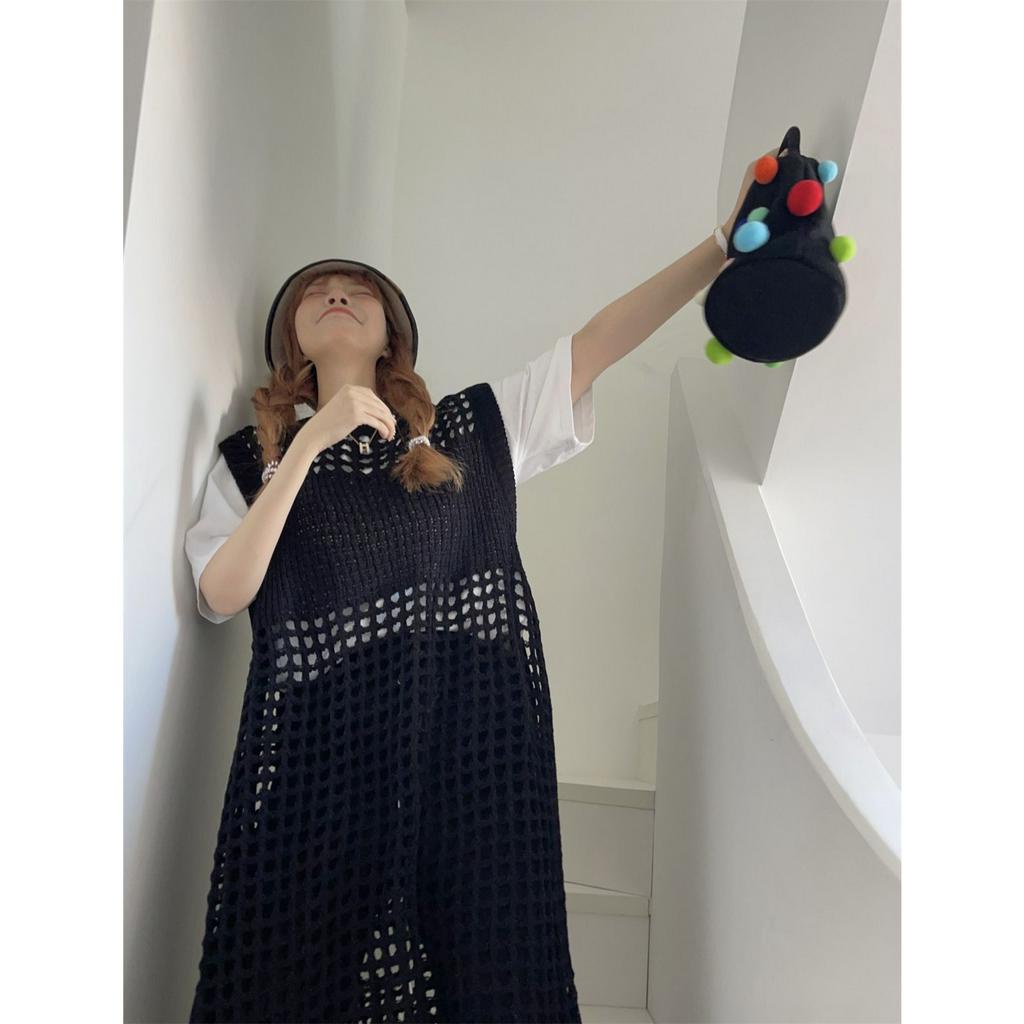 Xiaozhainv Áo Dệt Kim Sát Nách Thiết Kế Giả Nhiều Lớp Thời Trang Hàn Quốc Cho Nữ 6 Màu Lựa Chọn