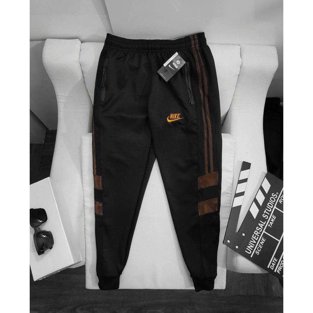 Quần jogger nam thun Poly cao cấp chống thấm logo thuê đẹp bigsize thích hợp dạo phố, thể thao, gym - JG04