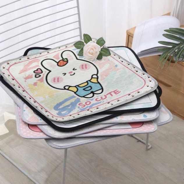 Đệm Lót Ghế Ngồi Văn Phòng Chất Liệu Lụa Lạnh Thoáng Khí 365