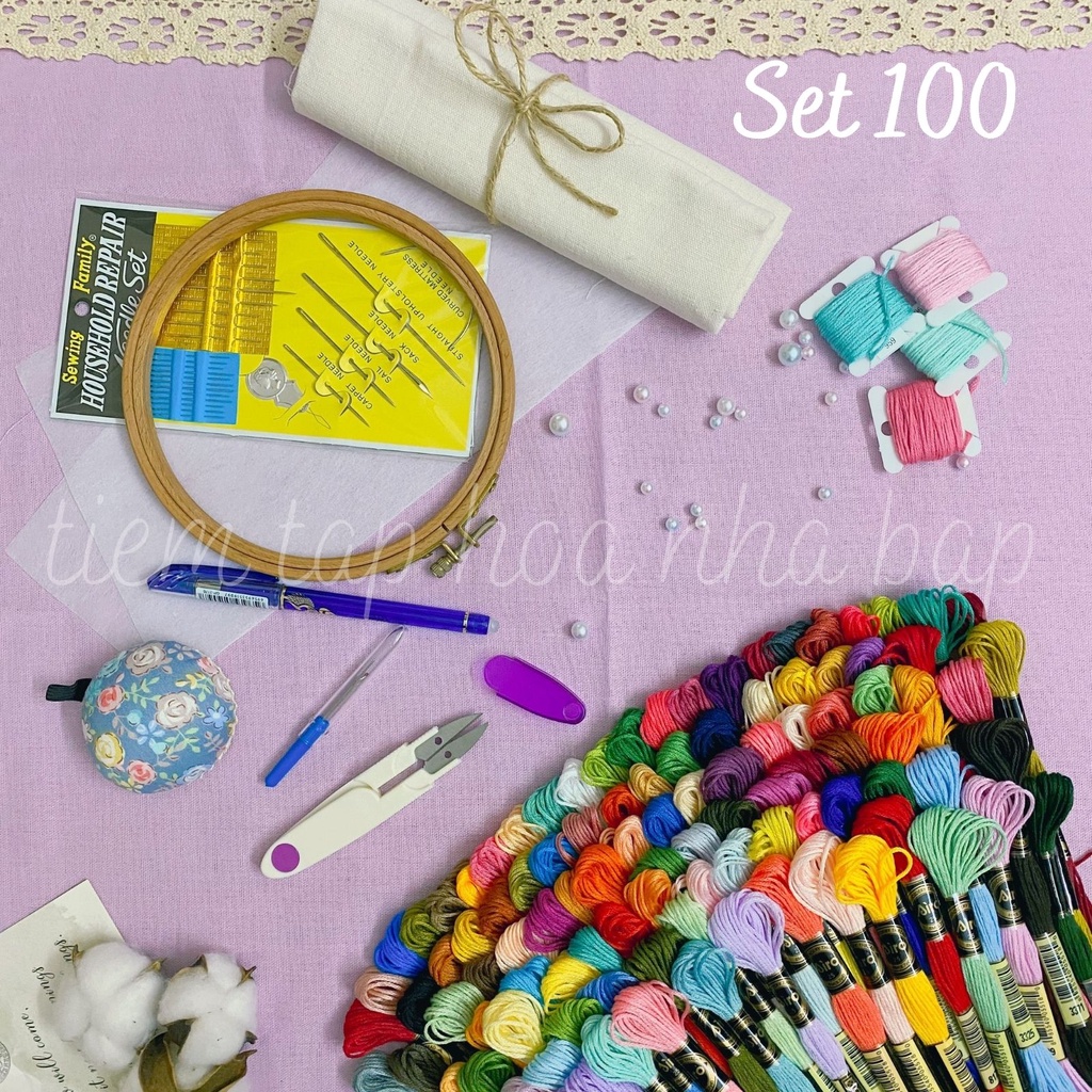 Set Tập Thêu Cơ Bản