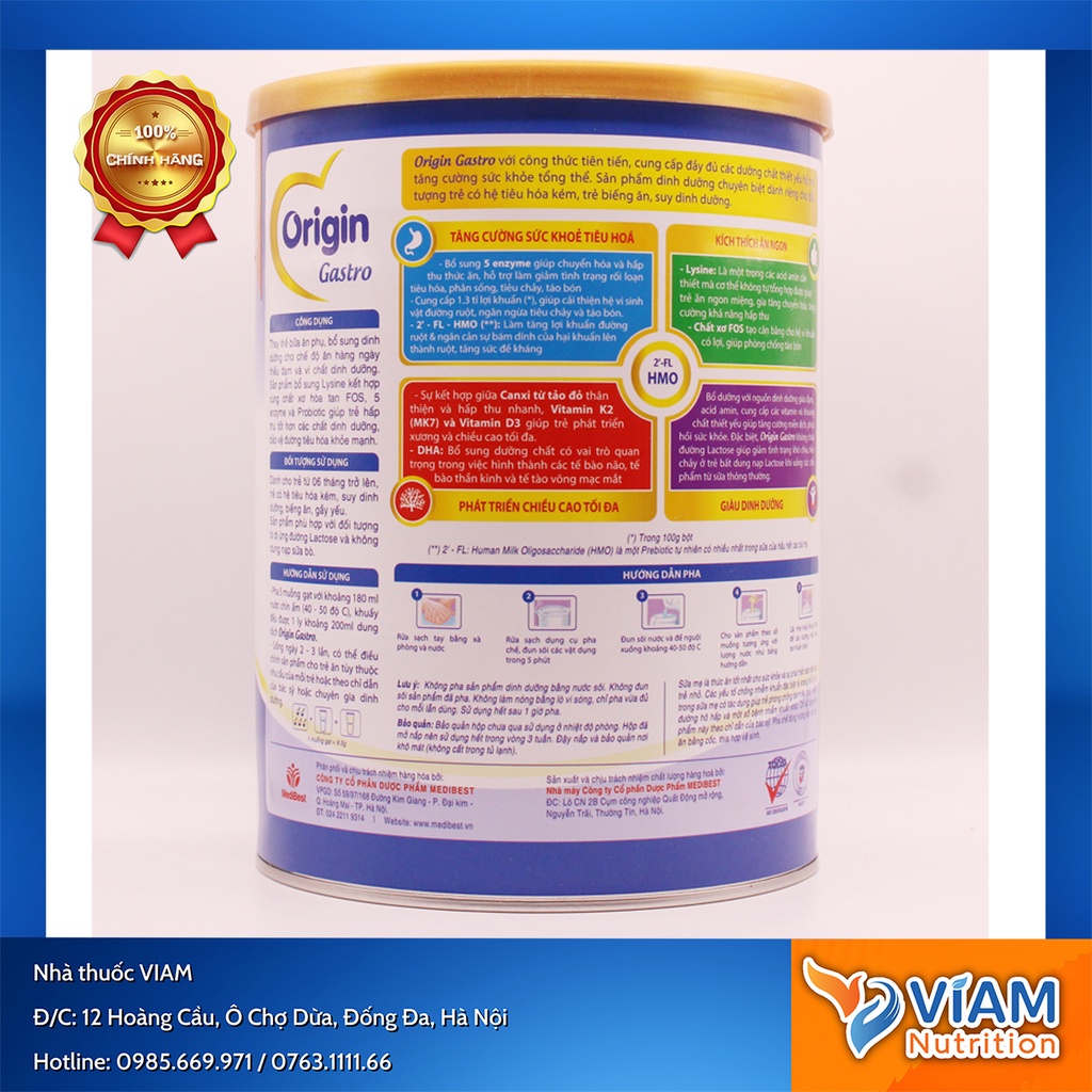 Sữa Origin Gastro 900g