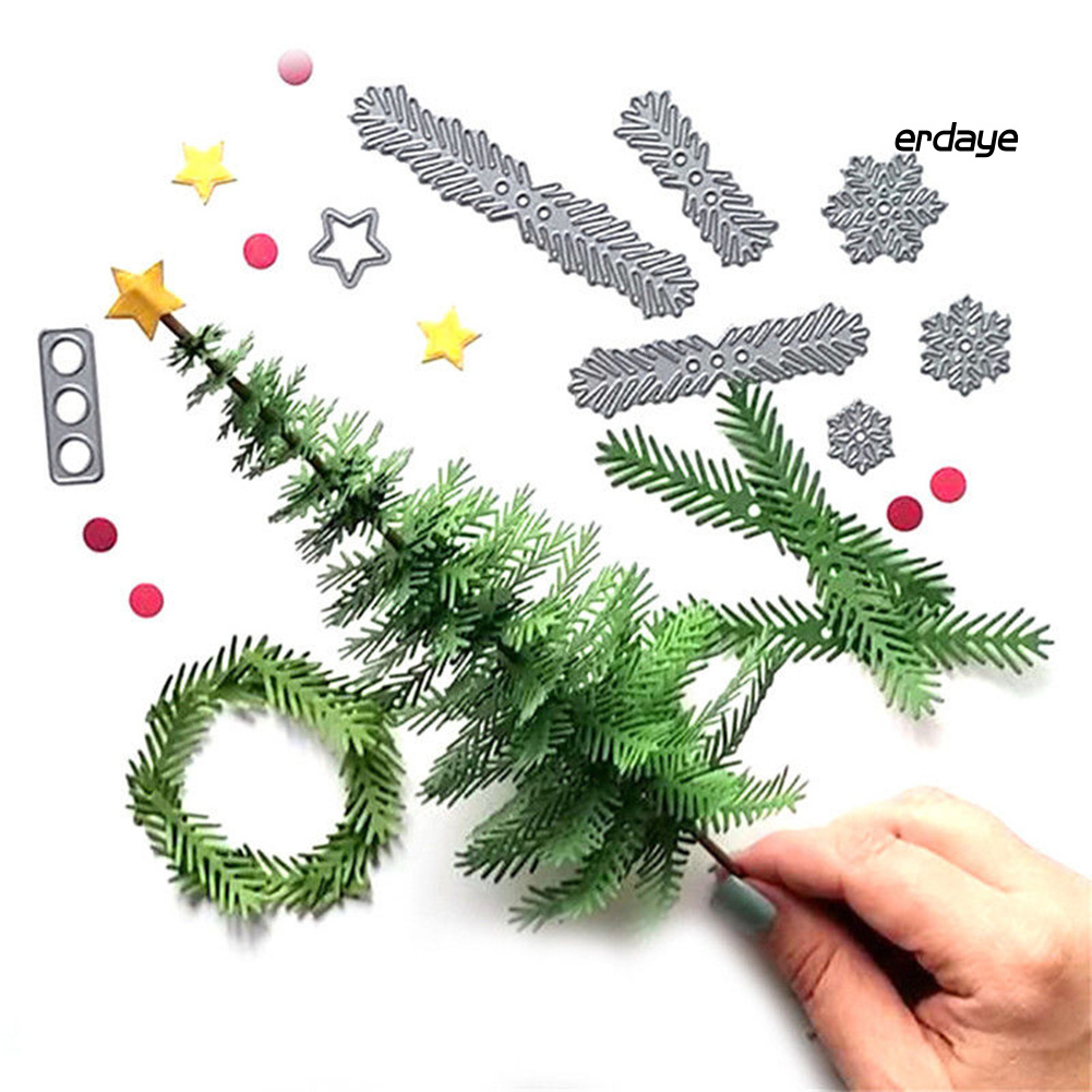Khuôn Cắt Giấy Kim Loại Hình Cây Thông Giáng Sinh