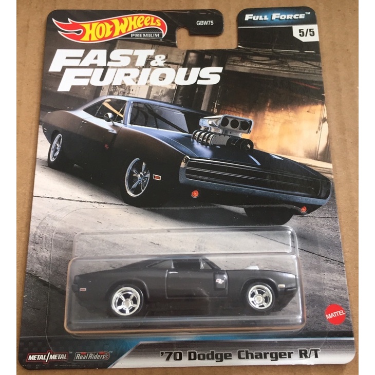 Xe Hot Wheels Premium ‘70 Dodge Charger R/T Fast Furious 4