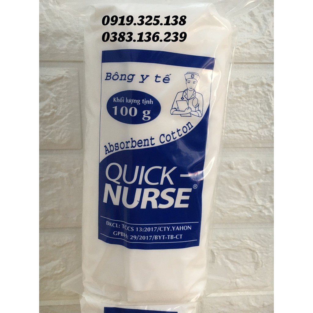 Bông y tế Quick-Nurse 100g