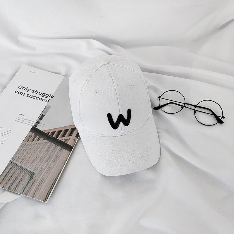 Mũ Lưỡi Trai Màu Sắc Tương Phản Thêu Chữ Phong Cách Hàn Quốc Cho Bé