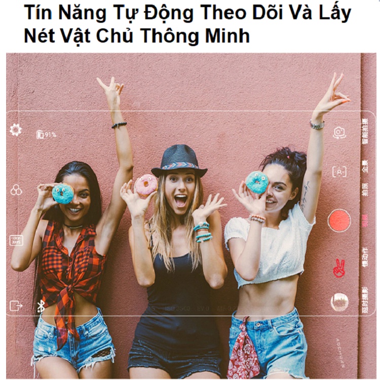 Gimbal Chống Rung Tuyệt Đối Smart XR, Chính Hãng AOCHUAN, Tay Cầm Có 3 Trục Hỗ Trợ Quay Video Chụp Ảnh, Vlog, Livestream