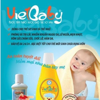 Combo 12 chai tắm thảo dược Vietbaby