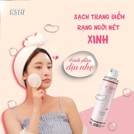 [COMBO KM] Sữa Rửa Mặt Kshi Trắng Da Kiềm Dầu & Tẩy Trang Dưỡng Ẩm Làm Sạch Lớp Trang Điểm Kshi