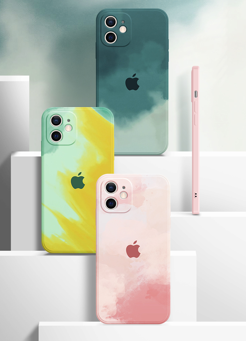 Ốp điện thoại silicon siêu mỏng màu trơn chống rơi cho Iphone 12 Pro Max Mini Xr Xs Max | BigBuy360 - bigbuy360.vn
