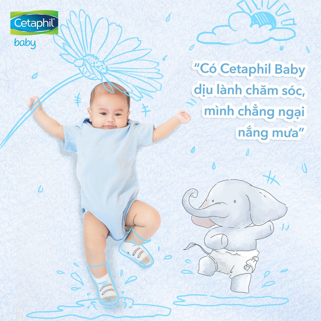 Cetaphil tắm gội 400ml - Sữa tắm gội 2 in 1 Cetaphil Baby Gentle Wash & Shampoo