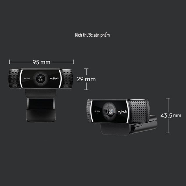 Logitech C922 Pro - Webcam Livestream Góc Rộng