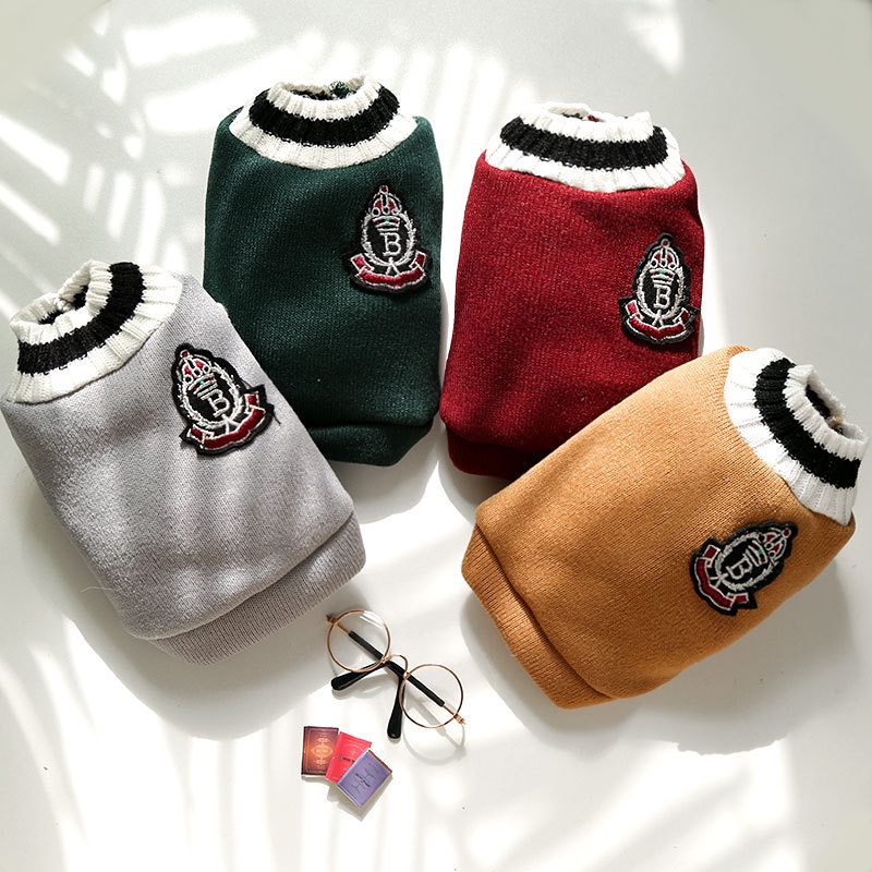 [Áo Len Dễ Thương Thú Cưng] ⚡ Áo dệt kim không tay thời trang thu đông mẫu mới cho chó phốc sóc / chó teddy cưng
