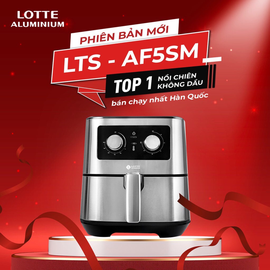 NỒI CHIÊN KHÔNG DẦU LOTTE LTS - AF5SM 5,5lít , BẢO HÀNH 12 THÁNG NHẬP KHẨU NGUYÊN CHIẾC