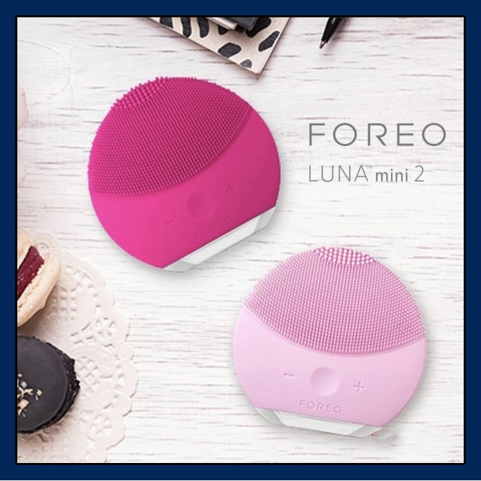 Máy rửa mặt FOREO LUNA MINI 2 , Máy rung CẦM TAY làm sạch SÂU DƯỚI da mặt, xe khít lỗ chân lông YT