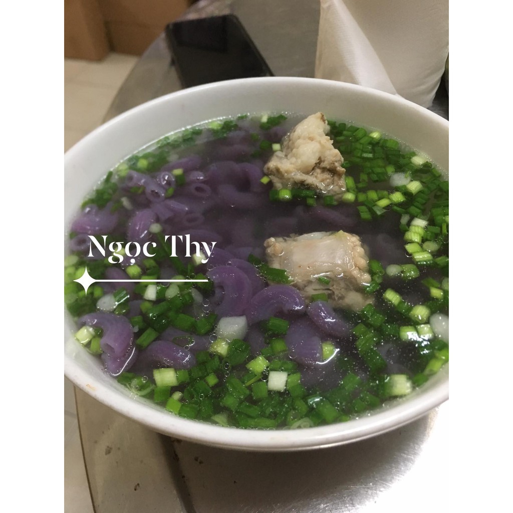 Nui chùm ngây/nuôi gạo lứt và khoai lang tím gói 300gr