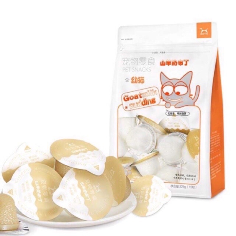 Pudding sữa dê cho chó mèo bổ sung canxi và hỗ trợ tiêu hoá