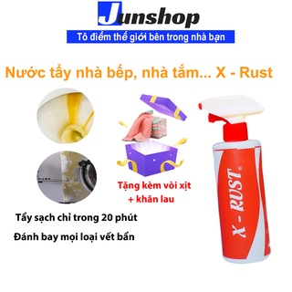 Nước Tẩy dầu mỡ nhà bếp X-Rust đánh bay dầu mỡ lưới lọc máy hút mùi, bếp ga,...