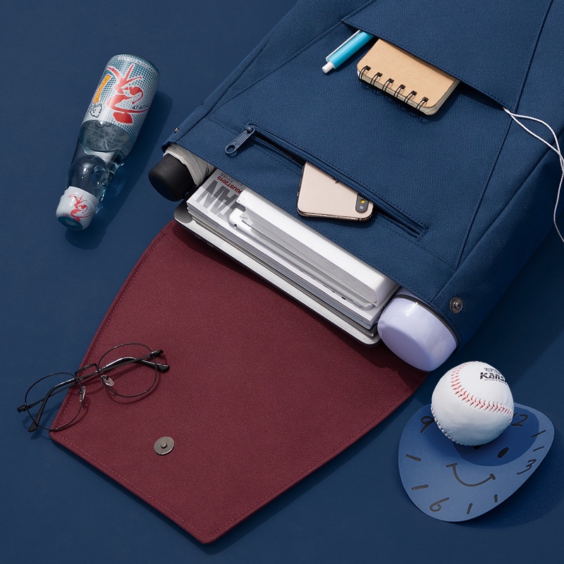 MAH Young Màu tương phản Phong cách Hàn Quốc Túi du lịch thông thường Túi đựng Máy tính xách tay chống nước thời trang dành cho sinh viên