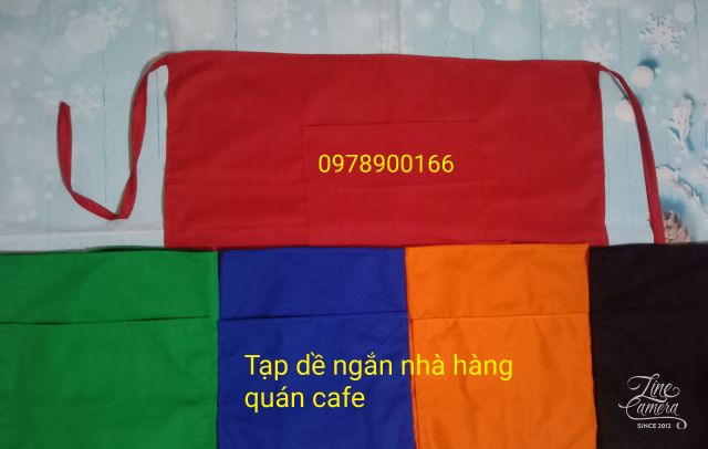 Tạp dề ngắn cho nhà hàng, quán cafe