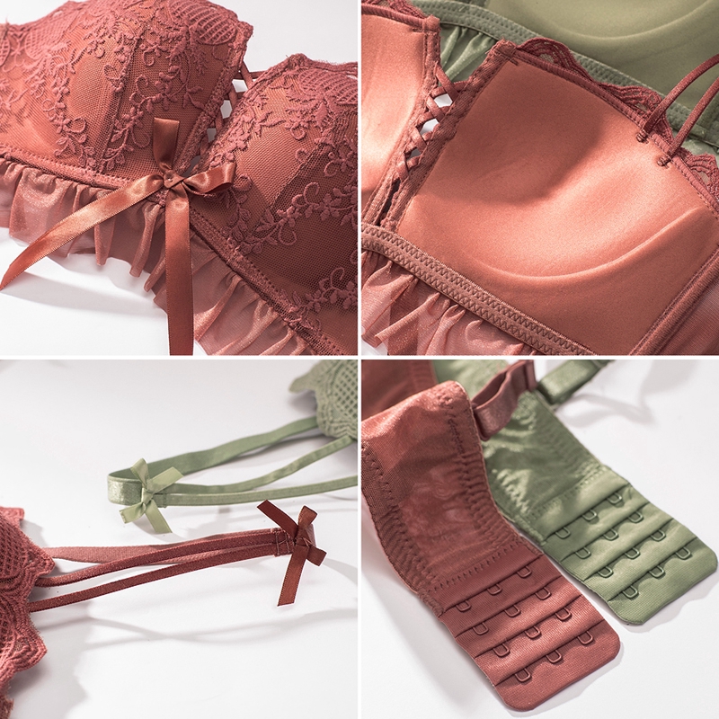 Áo ngực tạo khe thêu ren không gọng không để lại dấu thoải mái thời trang dành cho bạn nữ | BigBuy360 - bigbuy360.vn