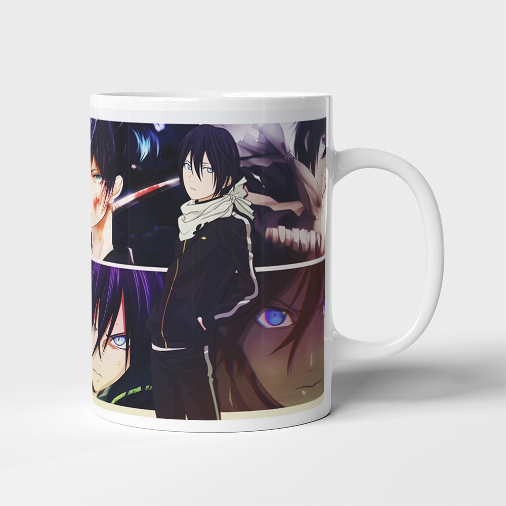 Cốc uống nước Anime, ly in hình NORAGAMI - Mẫu 1. Nhận in theo yêu cầu
