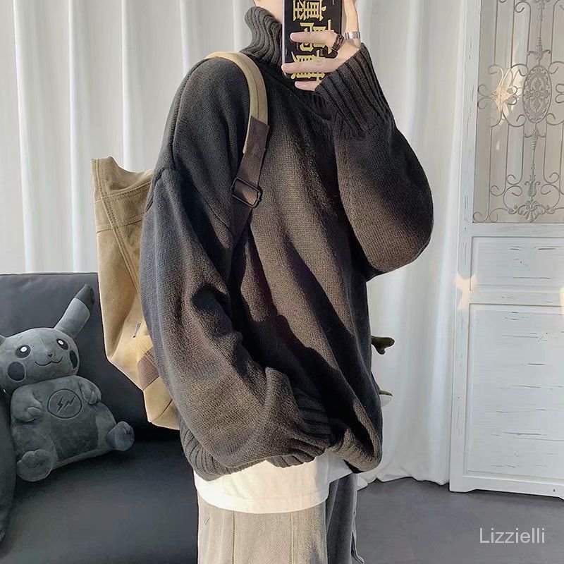 Áo Sweater Cổ Lọ Dáng Rộng Thời Trang Thu Đông Cho Nam Giới | BigBuy360 - bigbuy360.vn