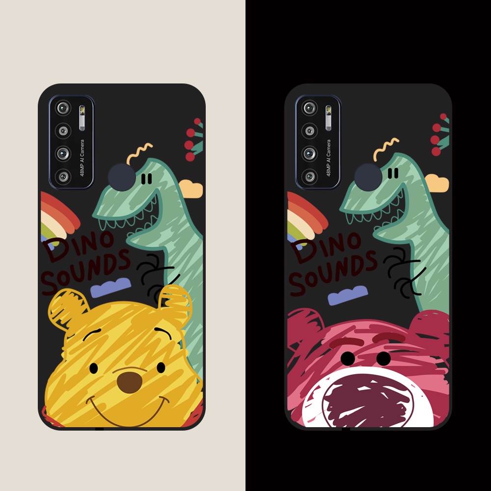 Ốp lưng Vsmart Joy 3/Joy 4/Active 3/Bee 3/Live/...dẻo đen hình Dino Sounds