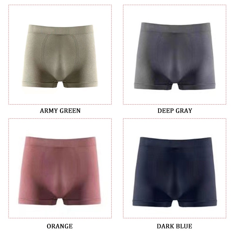 Quần Lót boxer Lụa Thoáng Khí Lưng Vừa Cho Nam Từ 3-5 Ngày
