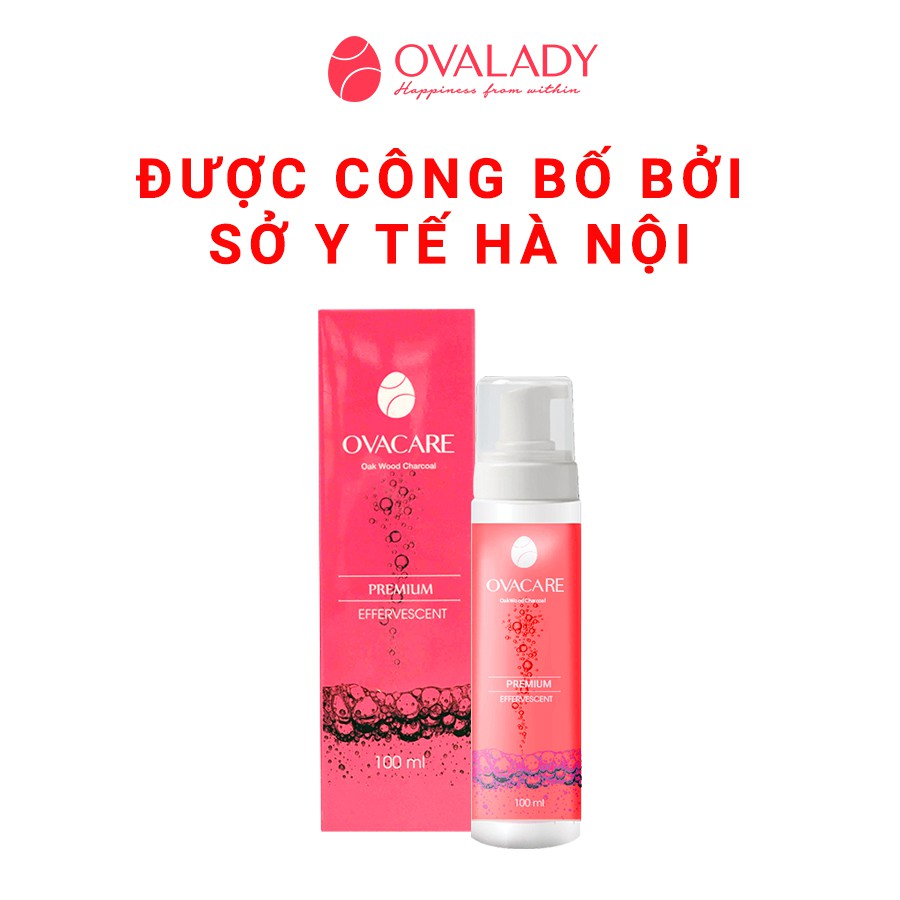 Dung dịch vệ sinh cốc nguyệt san OvaCare chứa than hoạt tính giúp ngăn ngừa vi khuẩn, tiệt trùng, khử mùi (100ml)