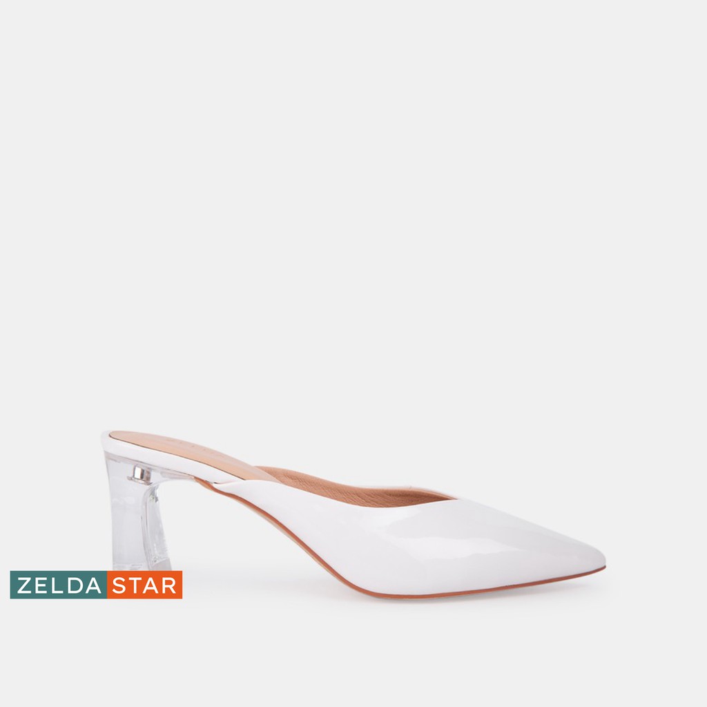Guốc gót trụ Zelda Star trong suốt cao 6cm - GN0281120