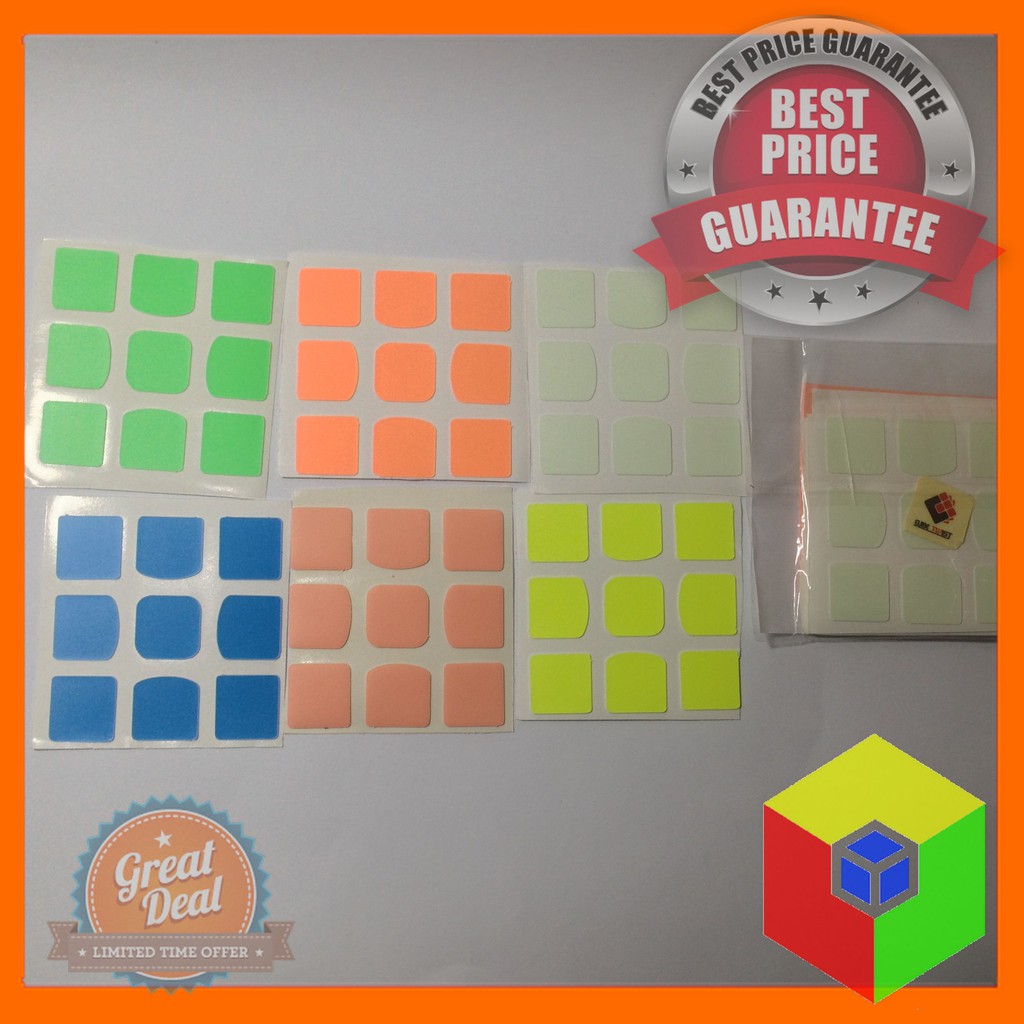 Phụ kiện Rubik - Sticker phát sáng