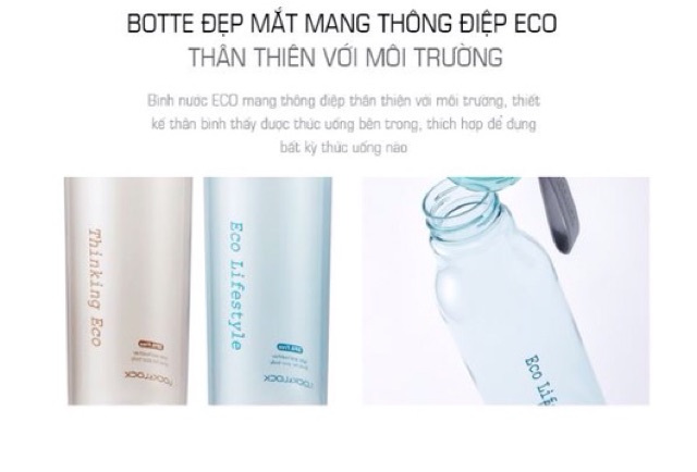 bình đựng nước nhựa tritan 550ml Lock&Lock Eco Bottle