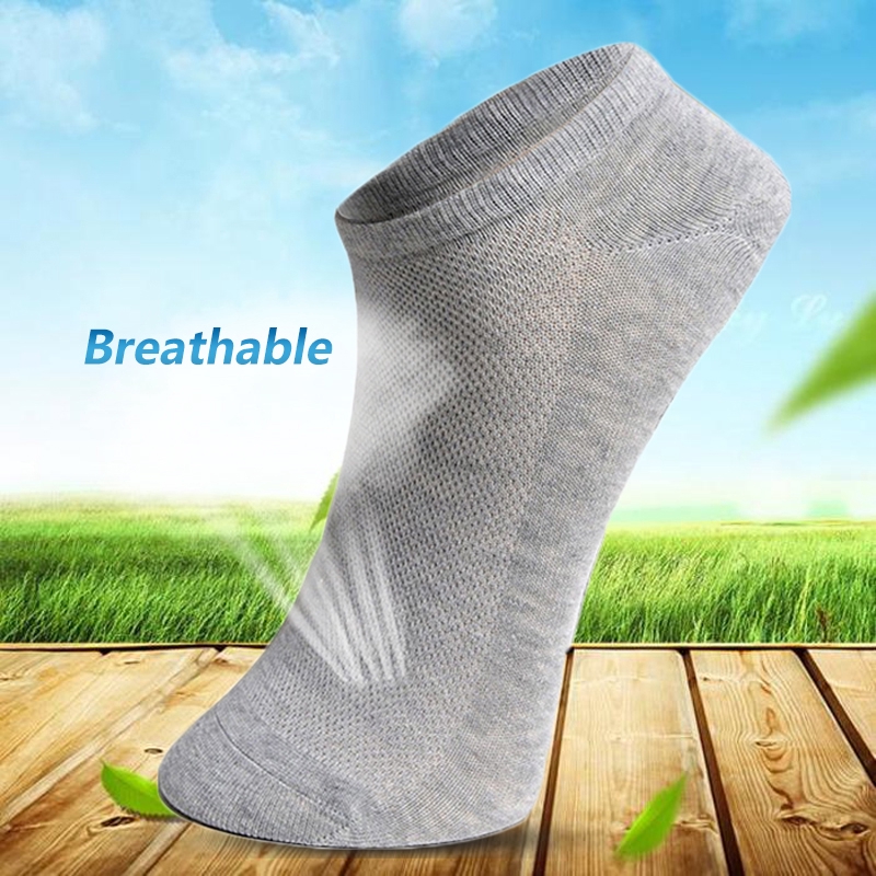 5 Pairs Summer Men Ankle Socks Low Cut Crew Casual Sport Cotton Soft