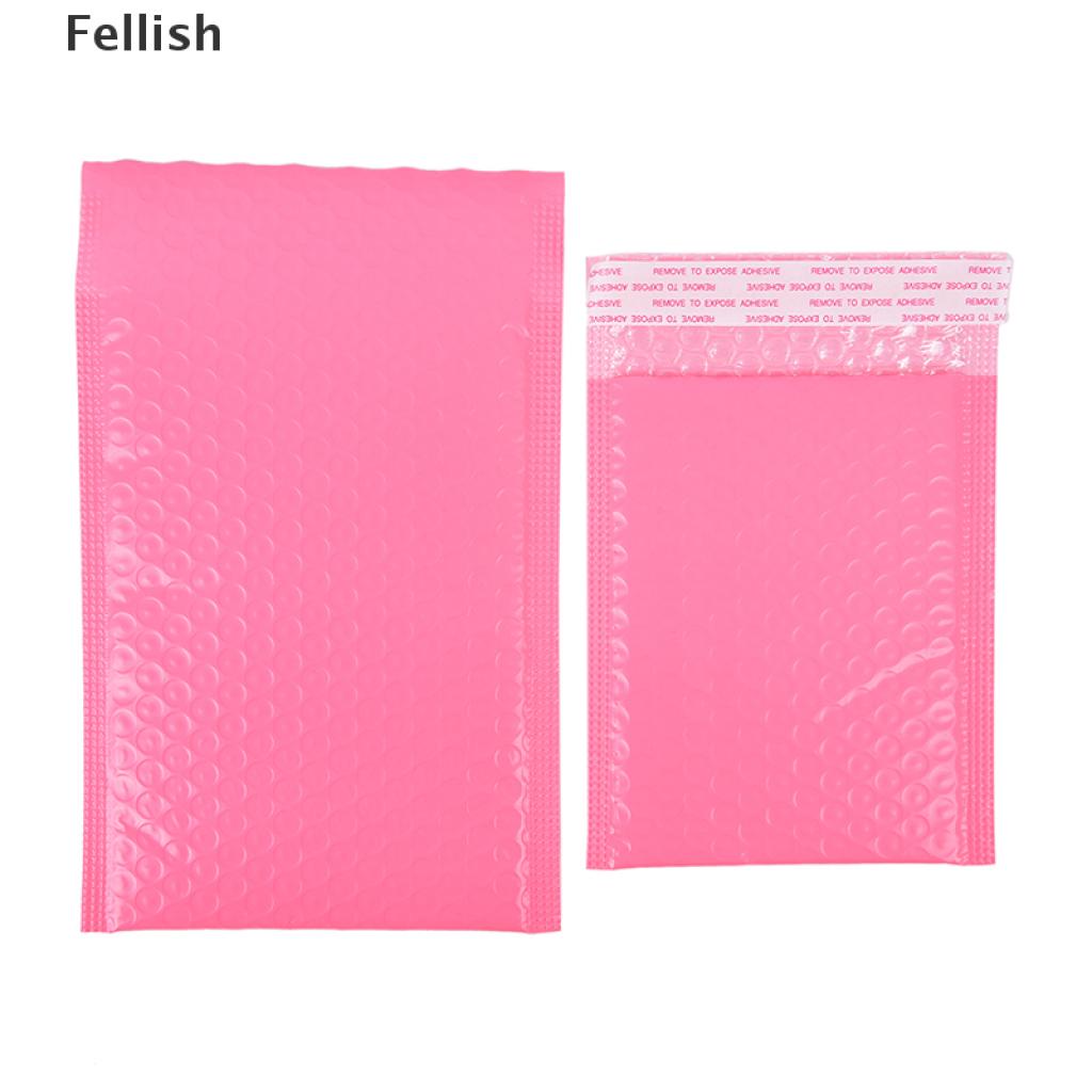 Set 10 Túi Đựng Thư Bằng Nhựa Màu Hồng 436vn