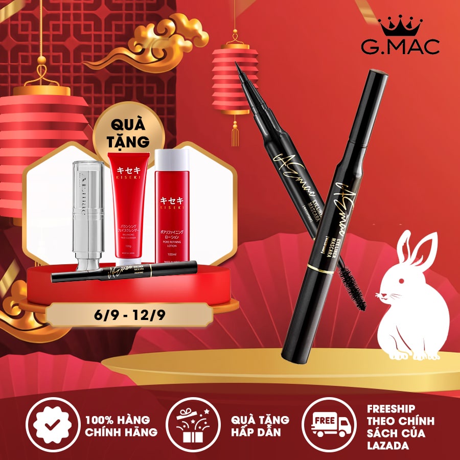 Bút Kẻ Mắt Nước & Mascara Aemac Tích Hợp 2 Đầu Không Trôi AEmac Mascara Eyeliner waterproof