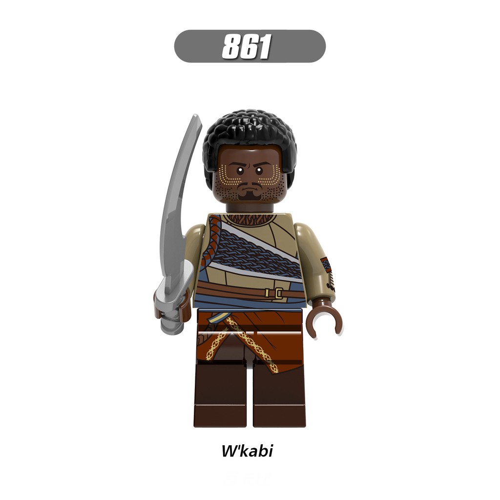 Minifigures  Bộ Tộc Báo Đen Black Panther X0191