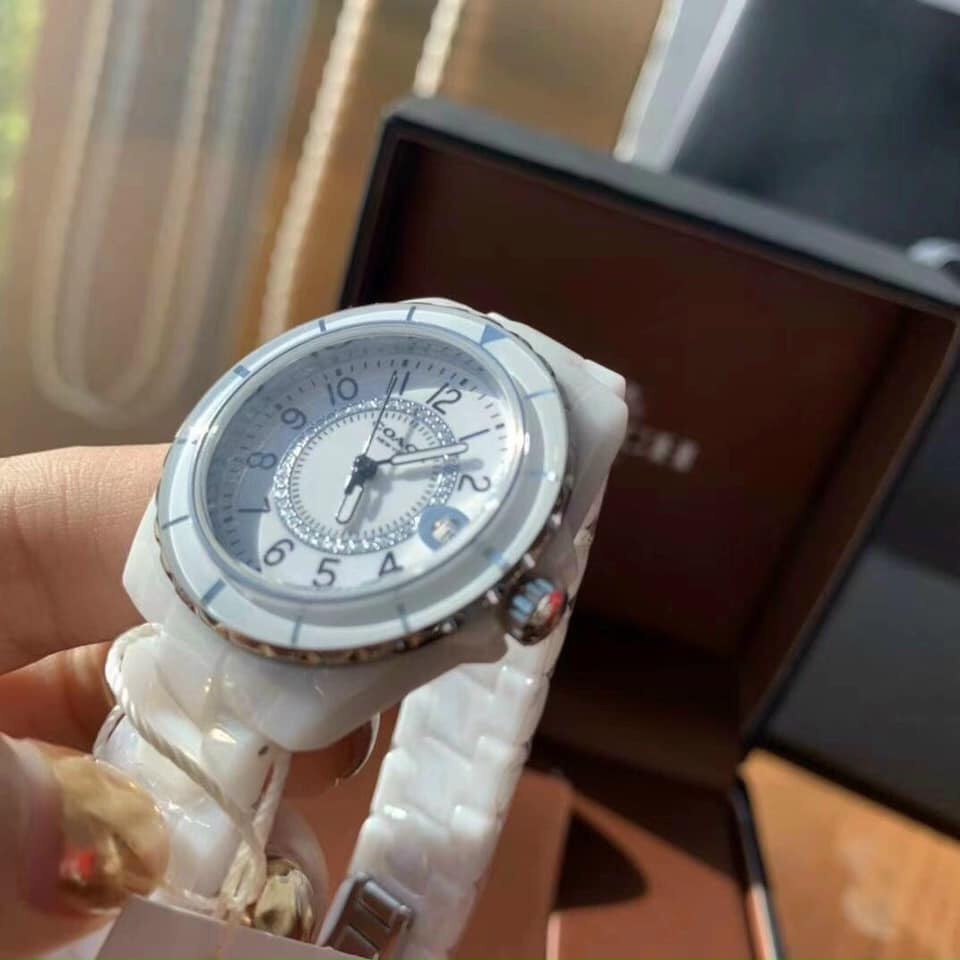 ĐỒNG HỒ NỮ COACH CERAMIC WHITE